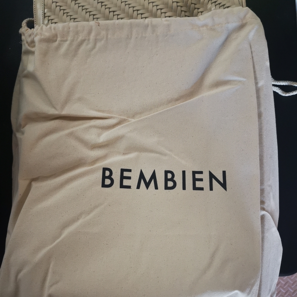 Bembien Gabrielle weave tote. Cream color